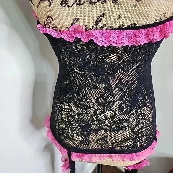 SEXY Stretchy one piece goth princess core all lace body suit. Size Xl - Picture 8 of 13